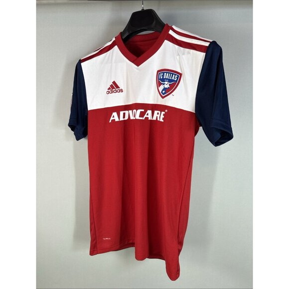 FC Dallas 2019 Home Replica Jersey Men’s T shirt Adidas Red, Small S, New W/Tags - Picture 15 of 16